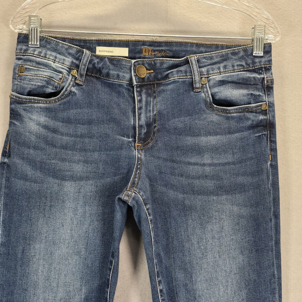 Kut From The Kloth Boyfriend Jeans Denim Women's Size 4 (31 X29 ) Mid Rise - Picture 2 of 14